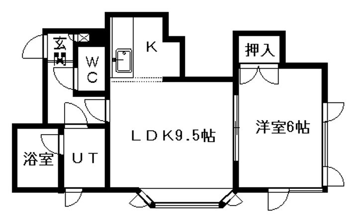 フォーサイト大通103の間取り