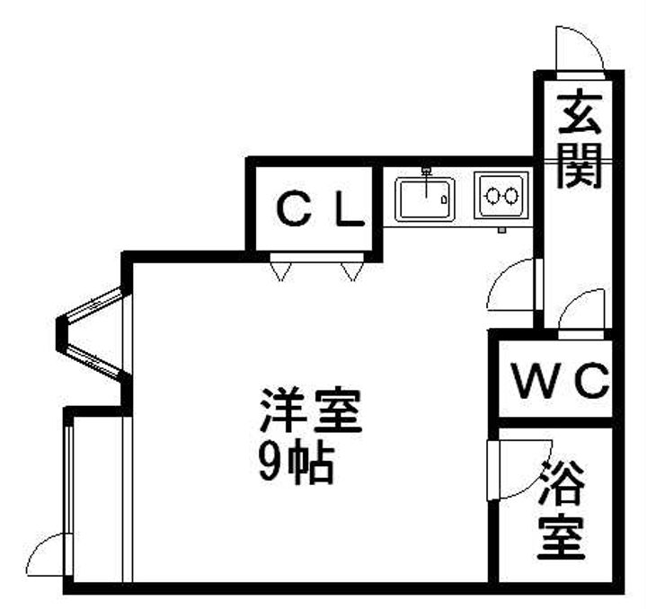 ローヤルハイツ南5条205の間取り