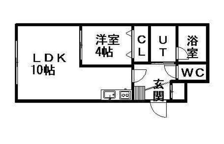 カピテーヌ円山310の間取り