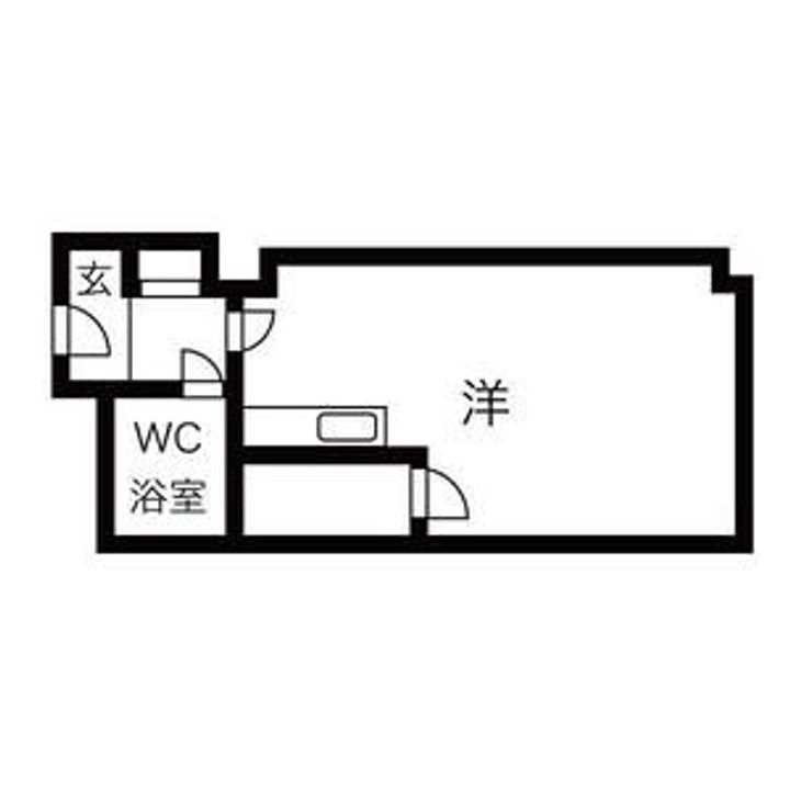 フラーテ札幌 1012号室1012の間取り