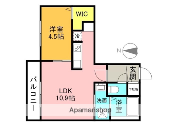 ブランシャールALAIN幌平橋408の間取り