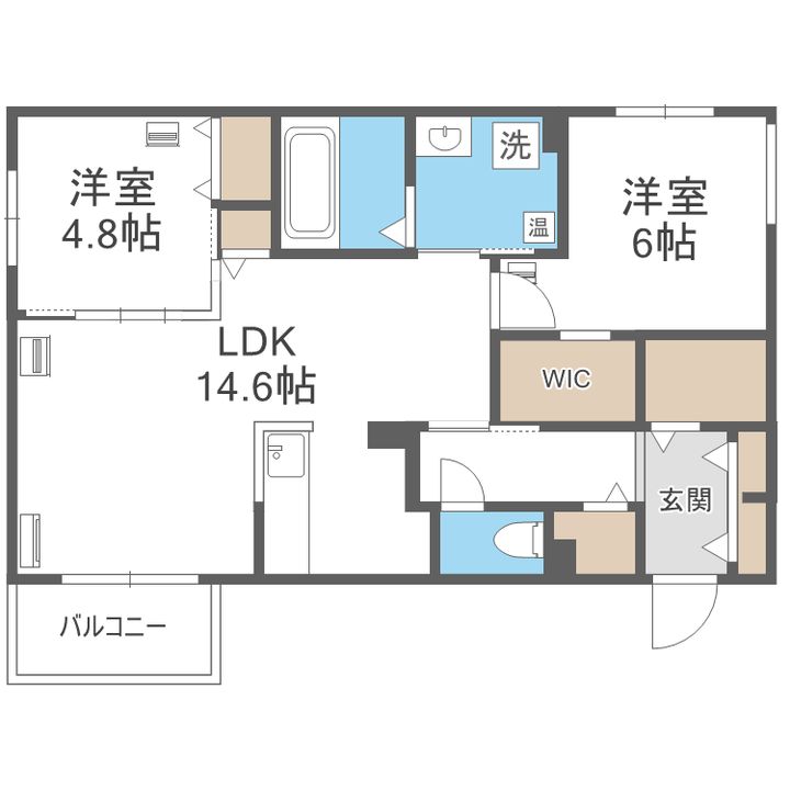 エフュート北円山の間取り