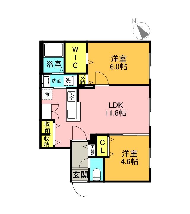 PREMIER IST NAKANOSHIMA(プレミアイスト)の間取り