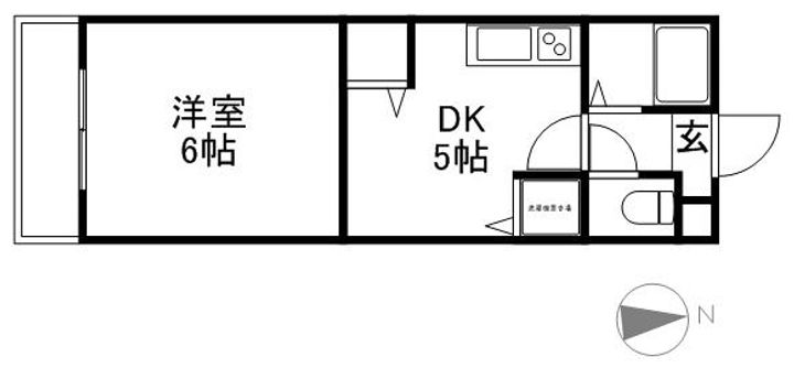 サポナール円山306の間取り