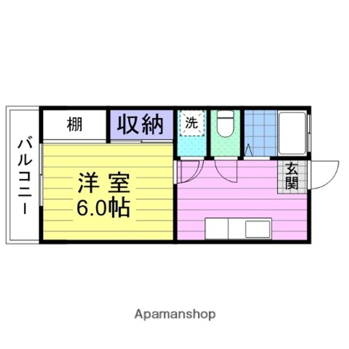 宮城県多賀城市高崎3丁目の賃貸アパートの間取り