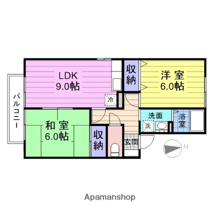 ツインコートAの間取り