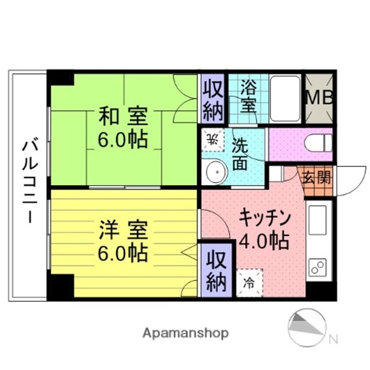 シティパル田子203の間取り