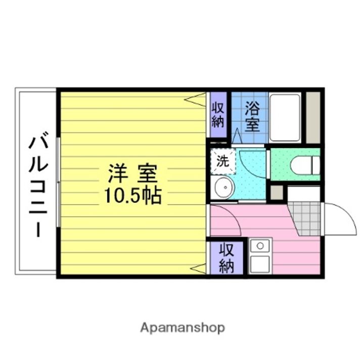 宮城県仙台市宮城野区福田町2丁目の賃貸マンションの間取り