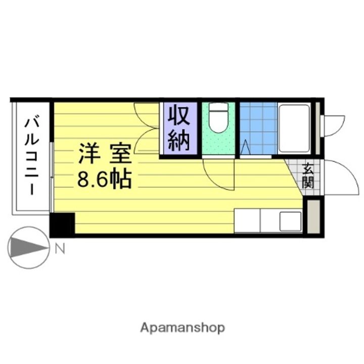 宮城県多賀城市中央1丁目の賃貸マンションの間取り
