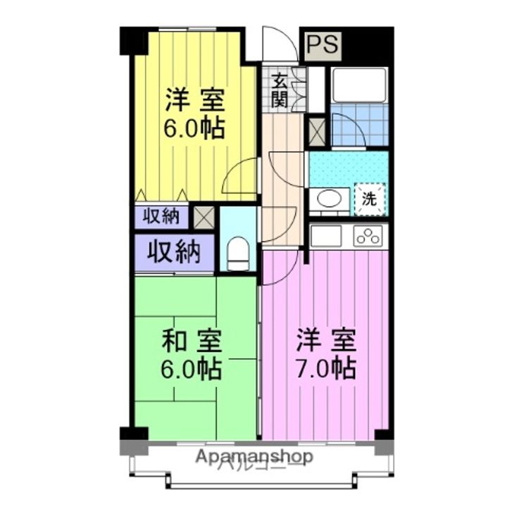 ヴューポートオバタの間取り