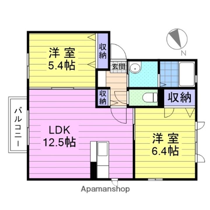 エクセレントシティ岩切B202の間取り
