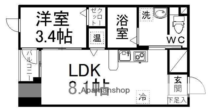 グラン・ドミール一番町609の間取り