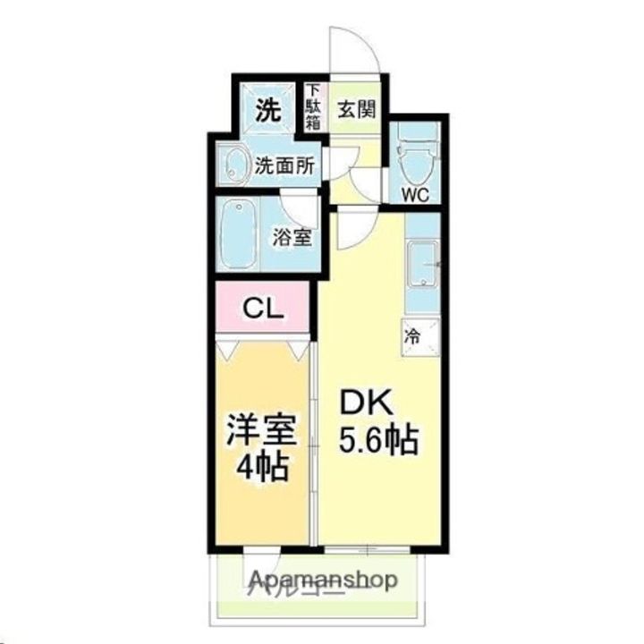 宮城県仙台市青葉区子平町の賃貸マンションの間取り