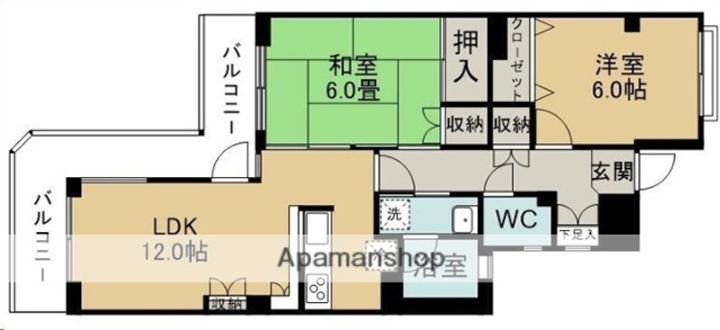 シャイン仙台柳生第1108の間取り