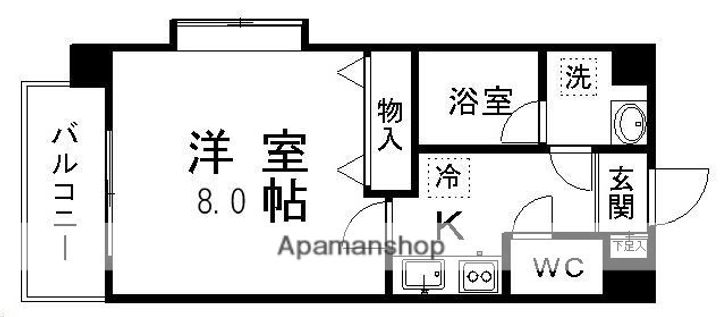 宮城県仙台市青葉区山手町の賃貸マンションの間取り
