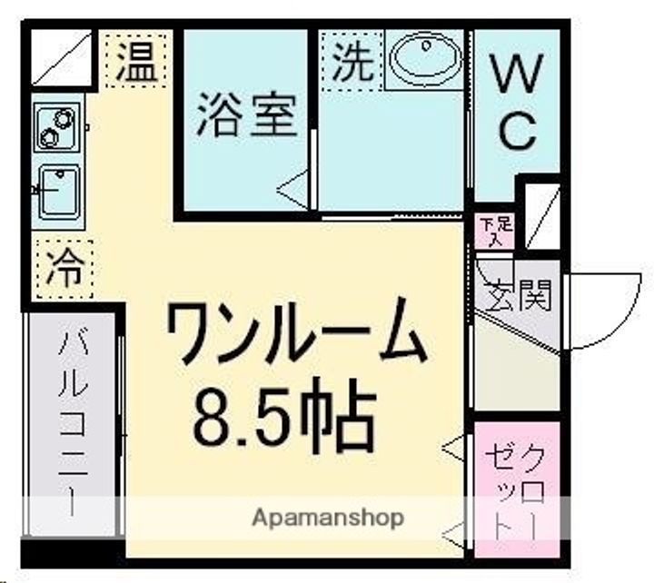 グラン・ドミール仙台駅東208の間取り