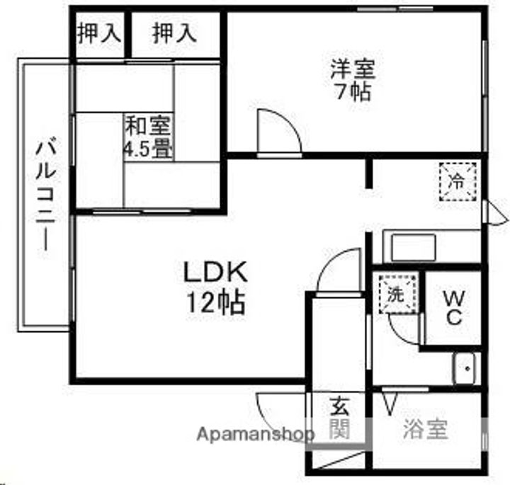 ピース清水沼101の間取り