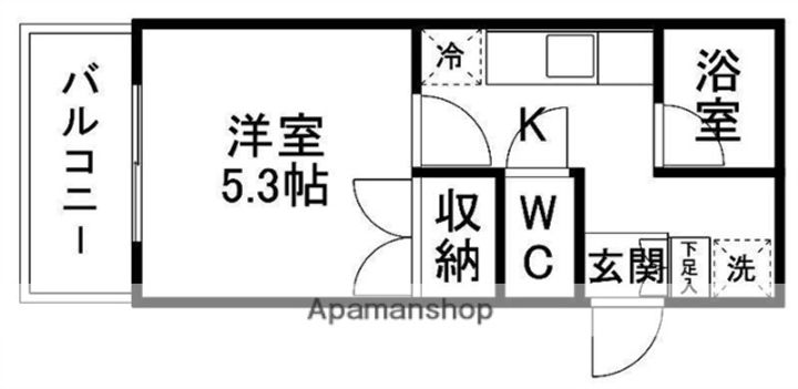 Y’S仙台新寺205の間取り
