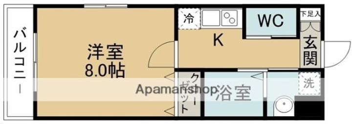 プラチナスイート西公園駅SOUTH GARDEN501の間取り