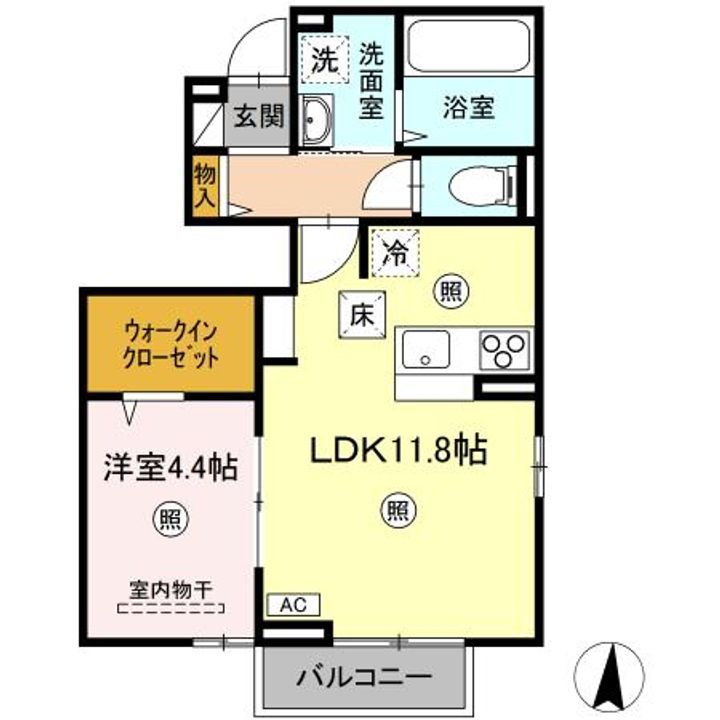 HARU HARU Ⅰの間取り