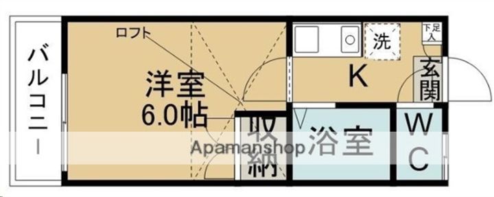 ユーゴーハイム206の間取り