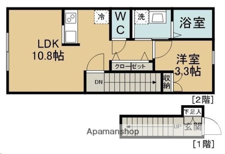 シャルム旭ケ丘イースト202の間取り