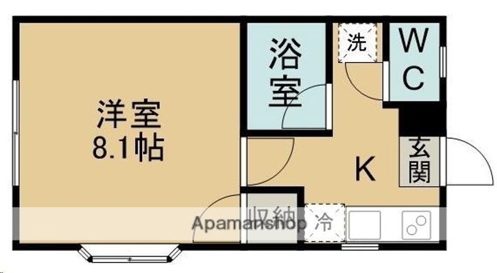 ウィンディ上野山C103の間取り