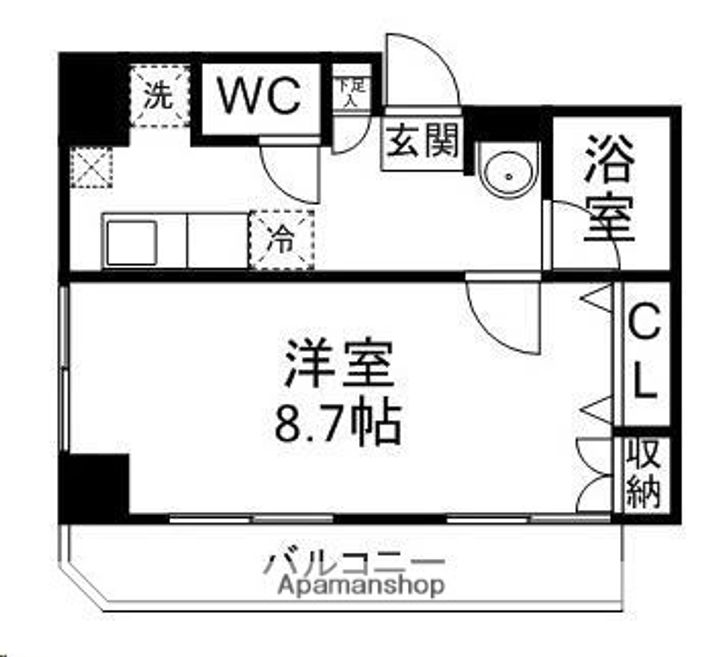 宮城県仙台市青葉区旭ケ丘3丁目の賃貸マンションの間取り
