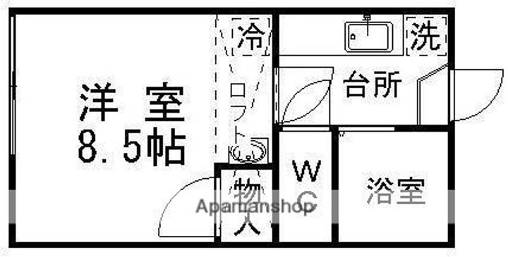 カーソルドゥ杜106の間取り