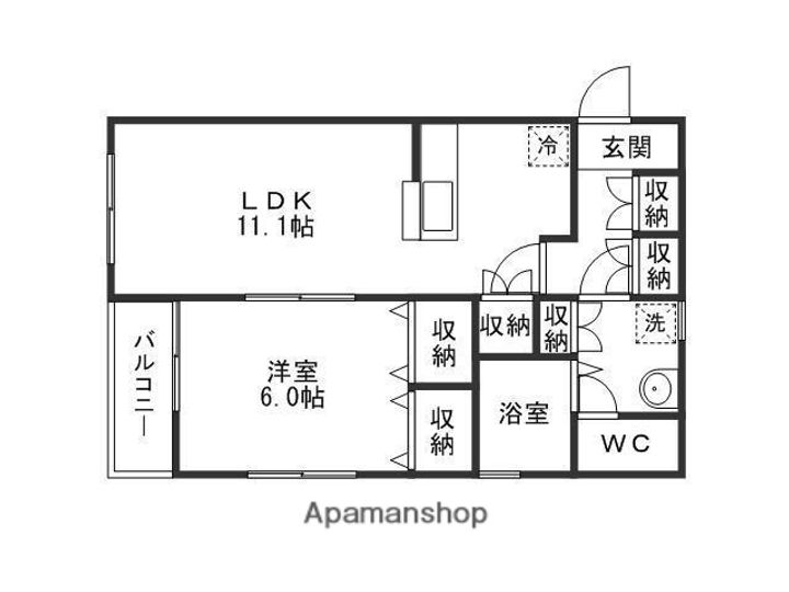 オリゾンG弐番館203の間取り