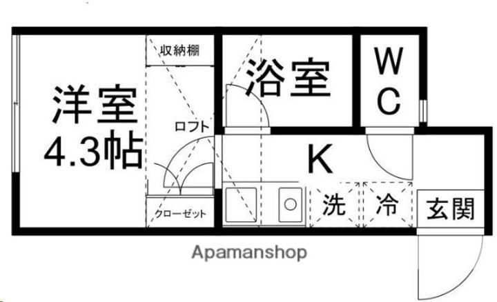 ピースフル泉第3の間取り