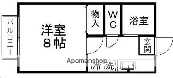 グリーンメゾン旭102の間取り