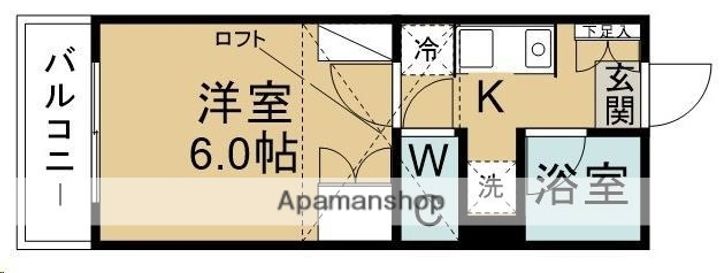 ベルトピア仙台8205の間取り