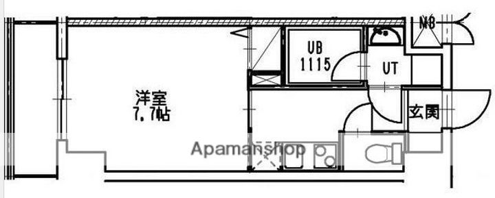 宮城県仙台市青葉区八幡2丁目の賃貸マンションの間取り
