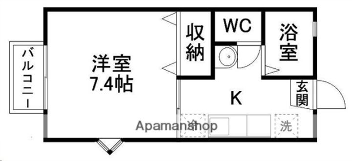 ハピネス21旭ケ丘101の間取り