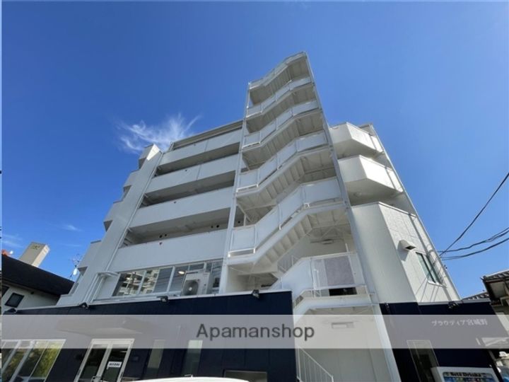 宮城県仙台市宮城野区宮城野1丁目の賃貸マンションの外観