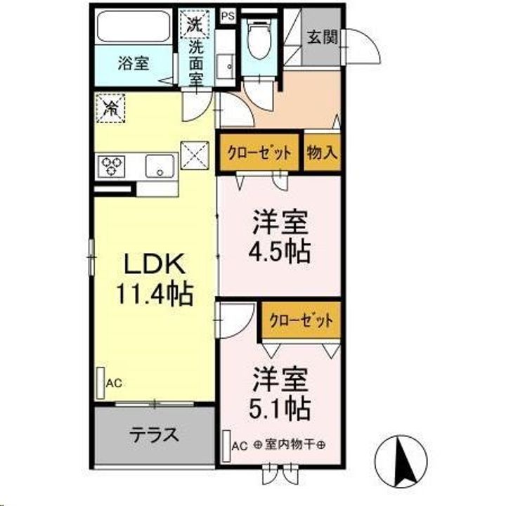 DーROOM小田原5丁目の間取り
