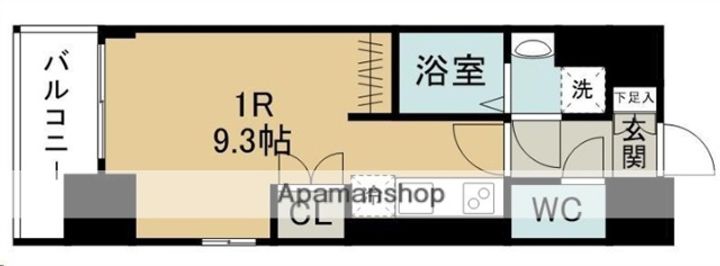 宮城県仙台市青葉区国分町3丁目の賃貸マンションの間取り