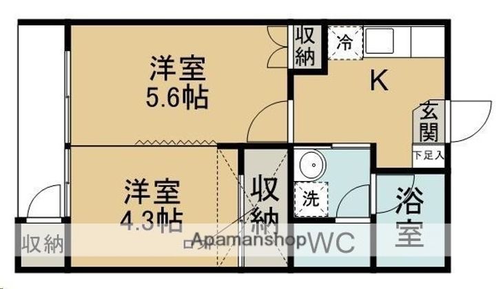 アーバンハイツ吉岡南Ⅰ106の間取り