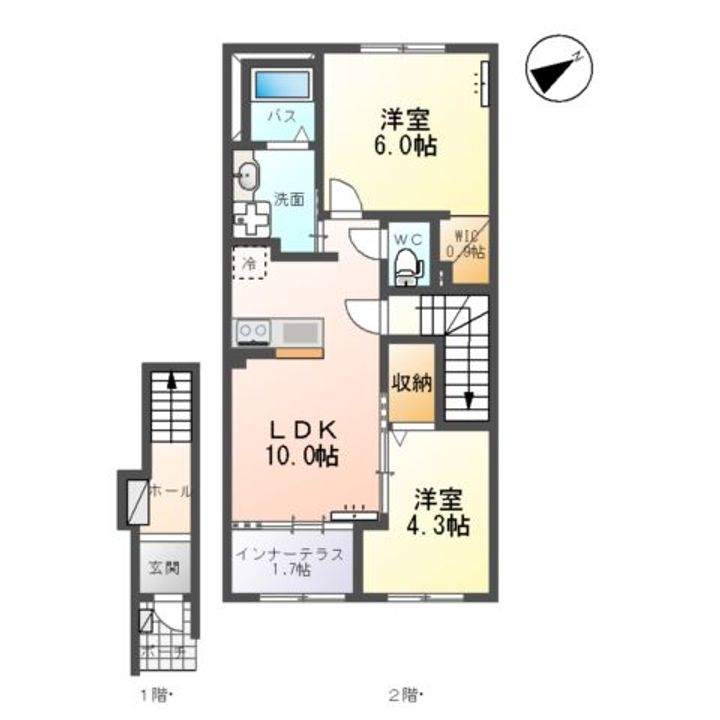 ルミエールⅠ203の間取り