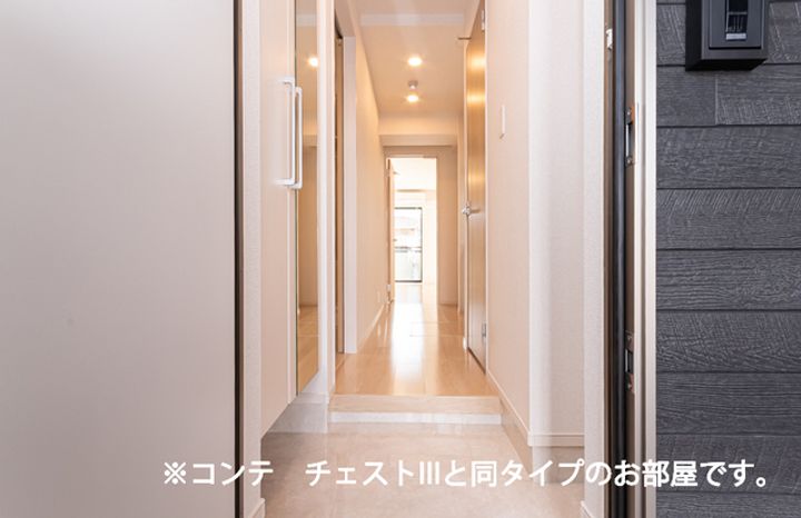 フェリシア南小泉の玄関