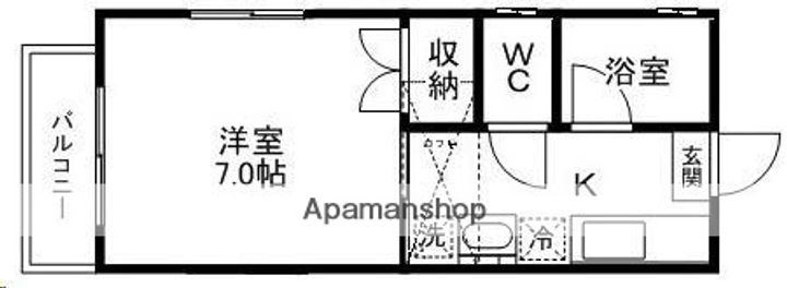 ハイムヒロ201の間取り