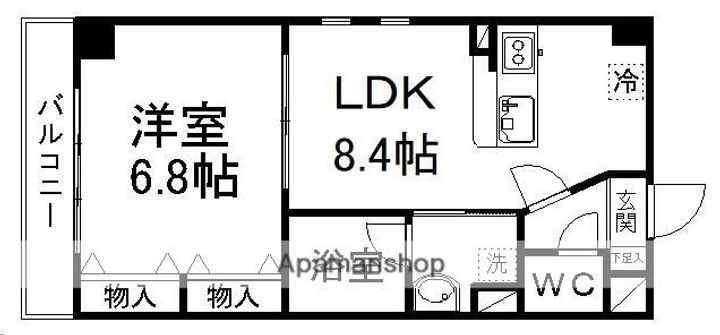 ガーデンコート岐阜屋弐番館201の間取り