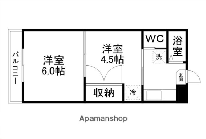 宮城県仙台市太白区向山4丁目の賃貸マンションの間取り