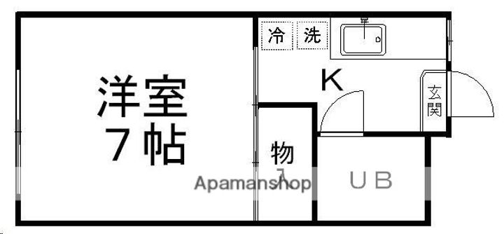 ピースフル国見駅前203の間取り