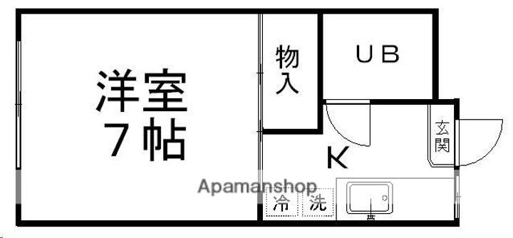 ピースフル国見駅前202の間取り