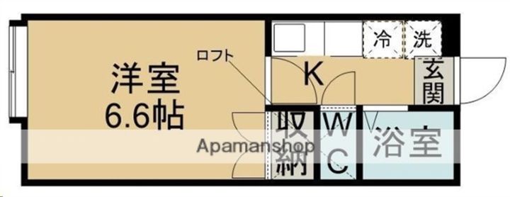 ブルージュ壱番館202の間取り