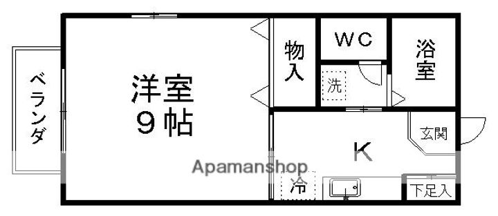 宮城県仙台市泉区みずほ台の賃貸アパートの間取り