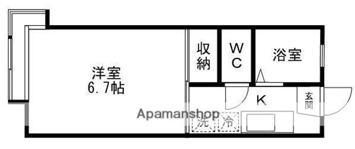 ブルーハイツ八幡105の間取り