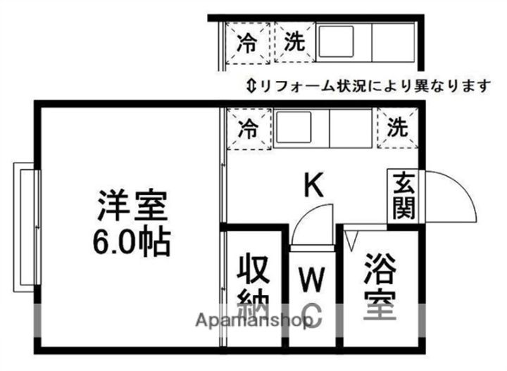 ヴィラ川内106の間取り